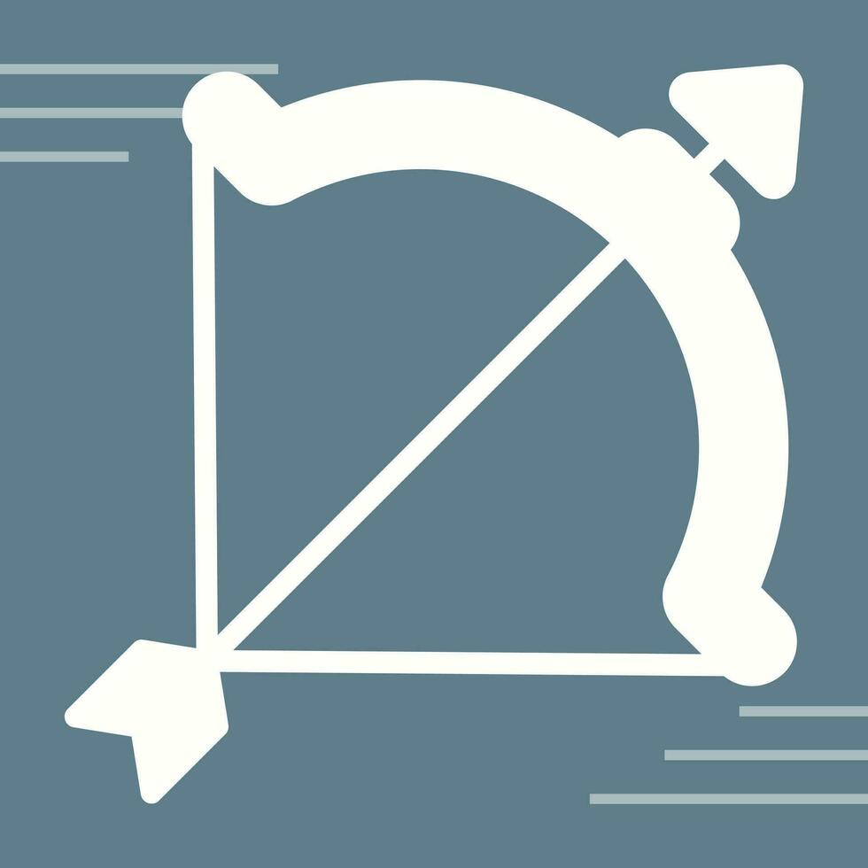 Bogen und Pfeil Vektor Symbol