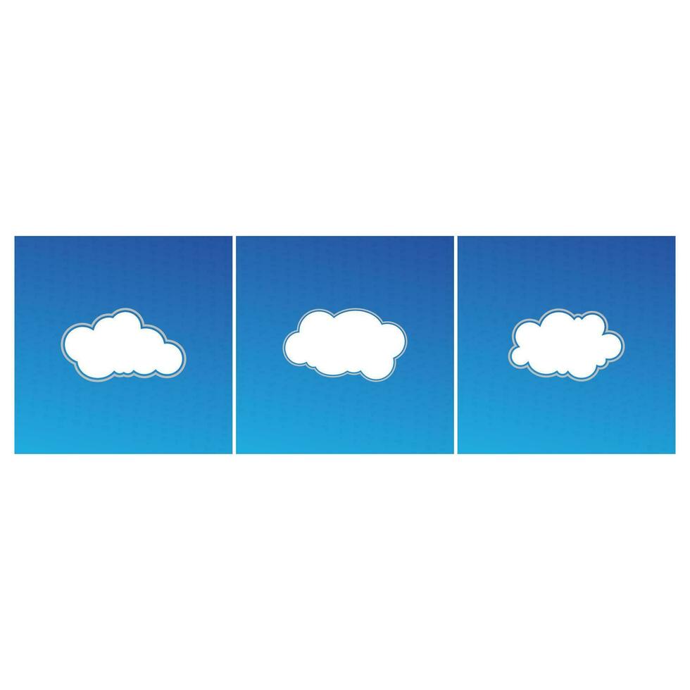 Wolke Blau Himmel Illustration Vektor eben Element Design