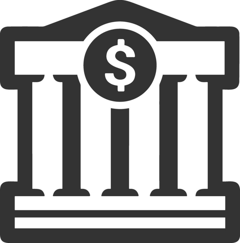 Bank finansiera ikon symbol vektor bild. illustration av de valuta utbyta investering finansiell sparande Bank design bild