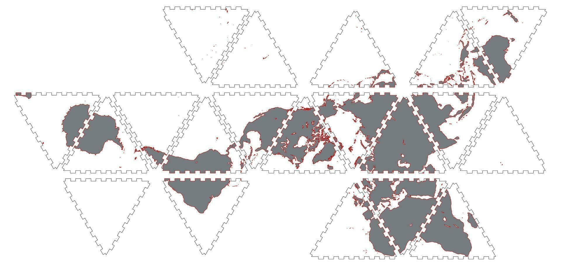 cnc Laser- Schneiden Welt Karte Kugel Nein kleben Vektor Illustration