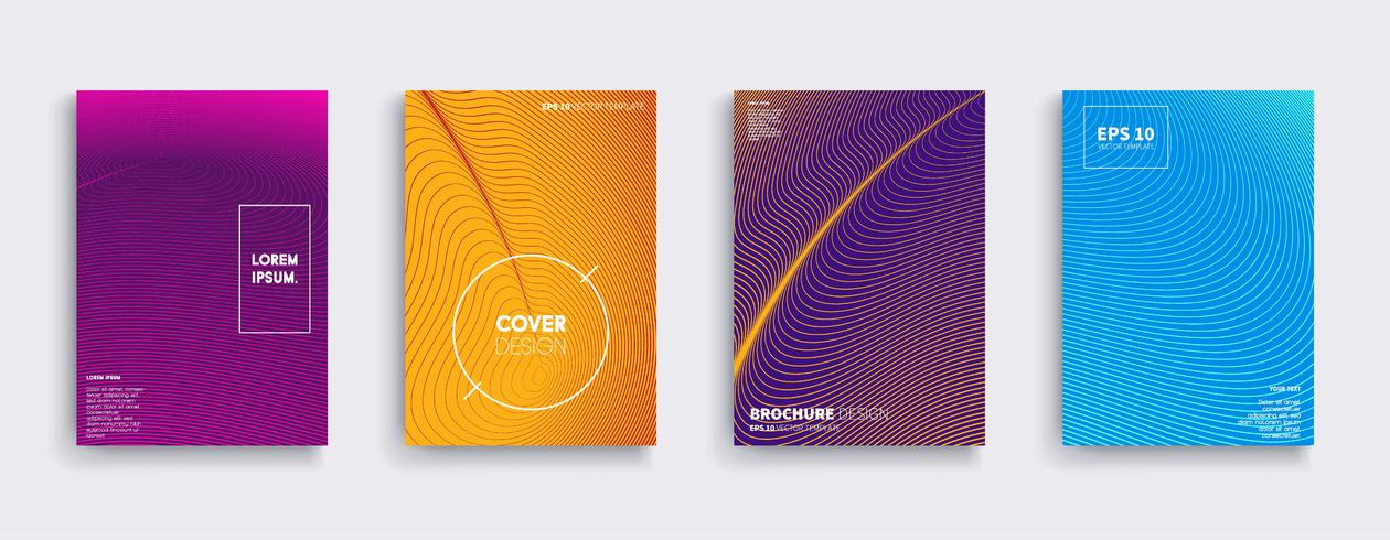 Minimale Vector-Cover-Designs. Zukünftige Plakatschablone. vektor