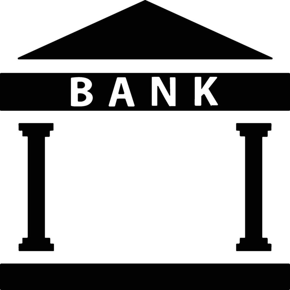 Bank finansiera ikon symbol vektor bild. illustration av de valuta utbyta investering finansiell sparande Bank design bild