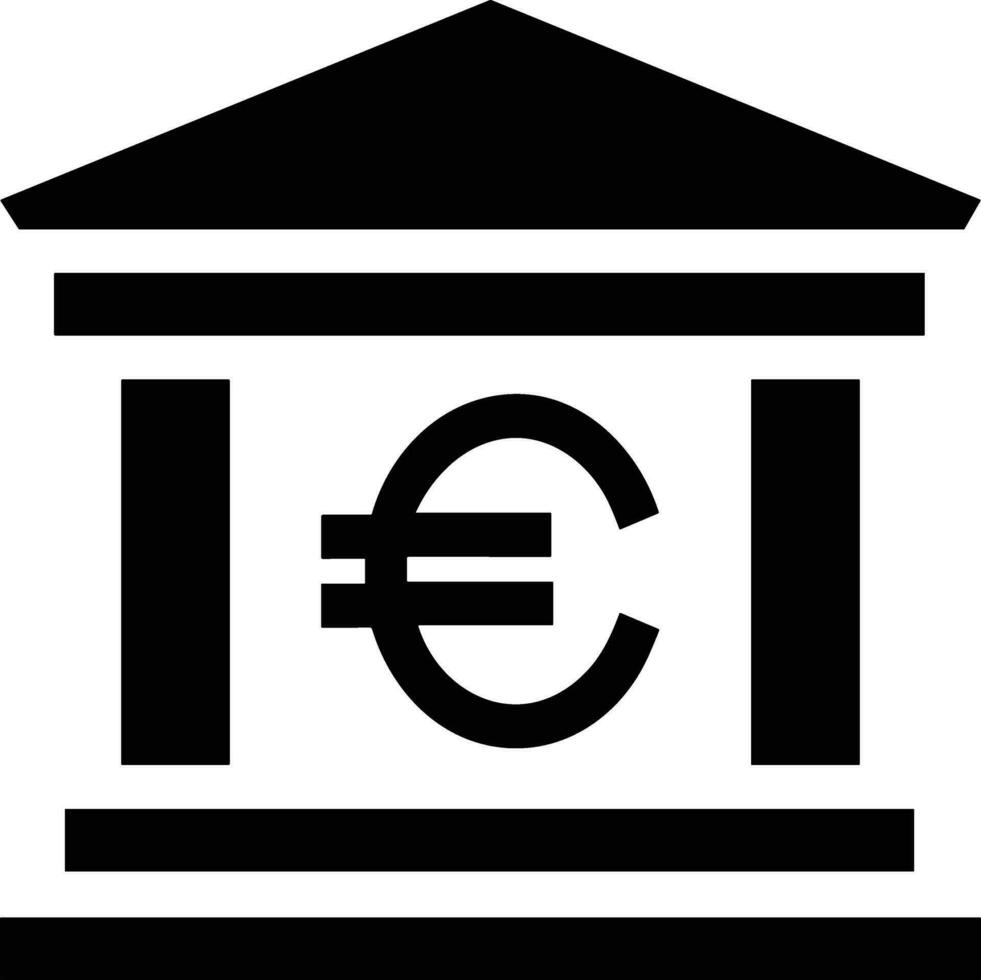 Bank finansiera ikon symbol vektor bild. illustration av de valuta utbyta investering finansiell sparande Bank design bild