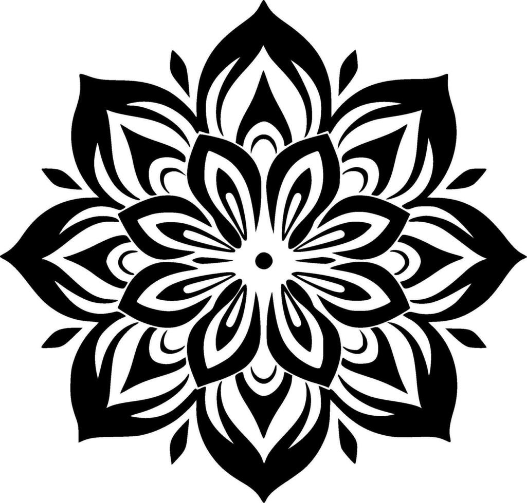 Mandala - - hoch Qualität Vektor Logo - - Vektor Illustration Ideal zum T-Shirt Grafik