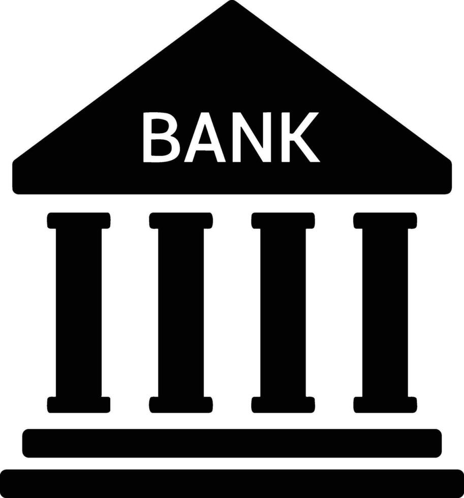 Bank finansiera ikon symbol vektor bild. illustration av de valuta utbyta investering finansiell sparande Bank design bild