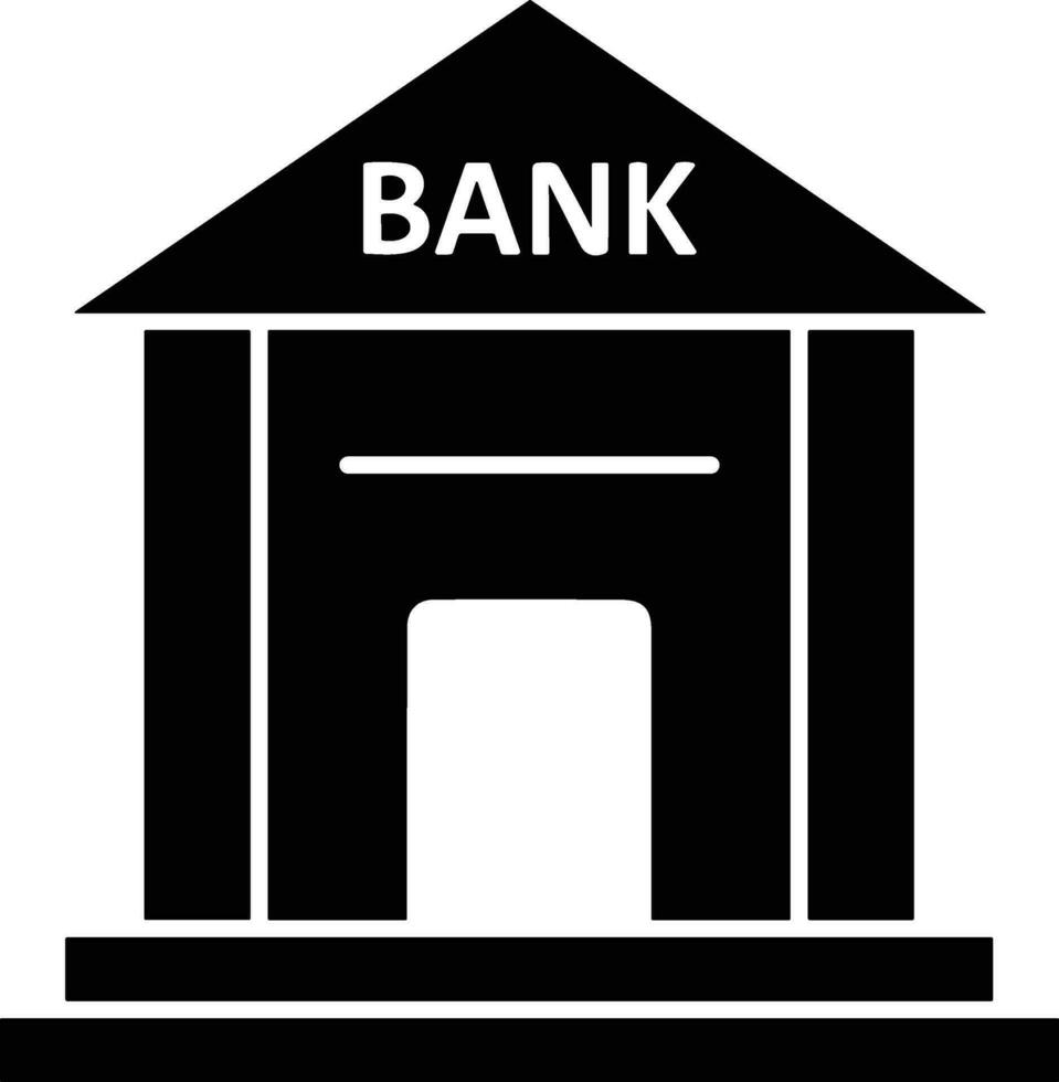 Bank finansiera ikon symbol vektor bild. illustration av de valuta utbyta investering finansiell sparande Bank design bild