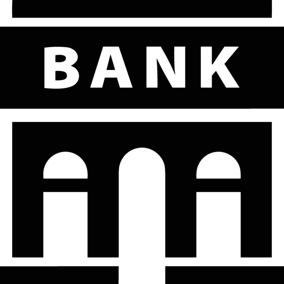 Bank finansiera ikon symbol vektor bild. illustration av de valuta utbyta investering finansiell sparande Bank design bild