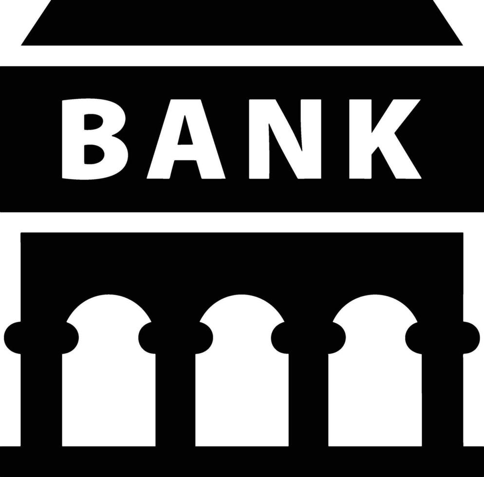 Bank Finanzen Symbol Symbol Vektor Bild. Illustration von das Währung Austausch Investition finanziell Speichern Bank Design Bild