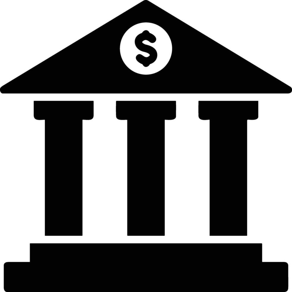 Bank Finanzen Symbol Symbol Vektor Bild. Illustration von das Währung Austausch Investition finanziell Speichern Bank Design Bild