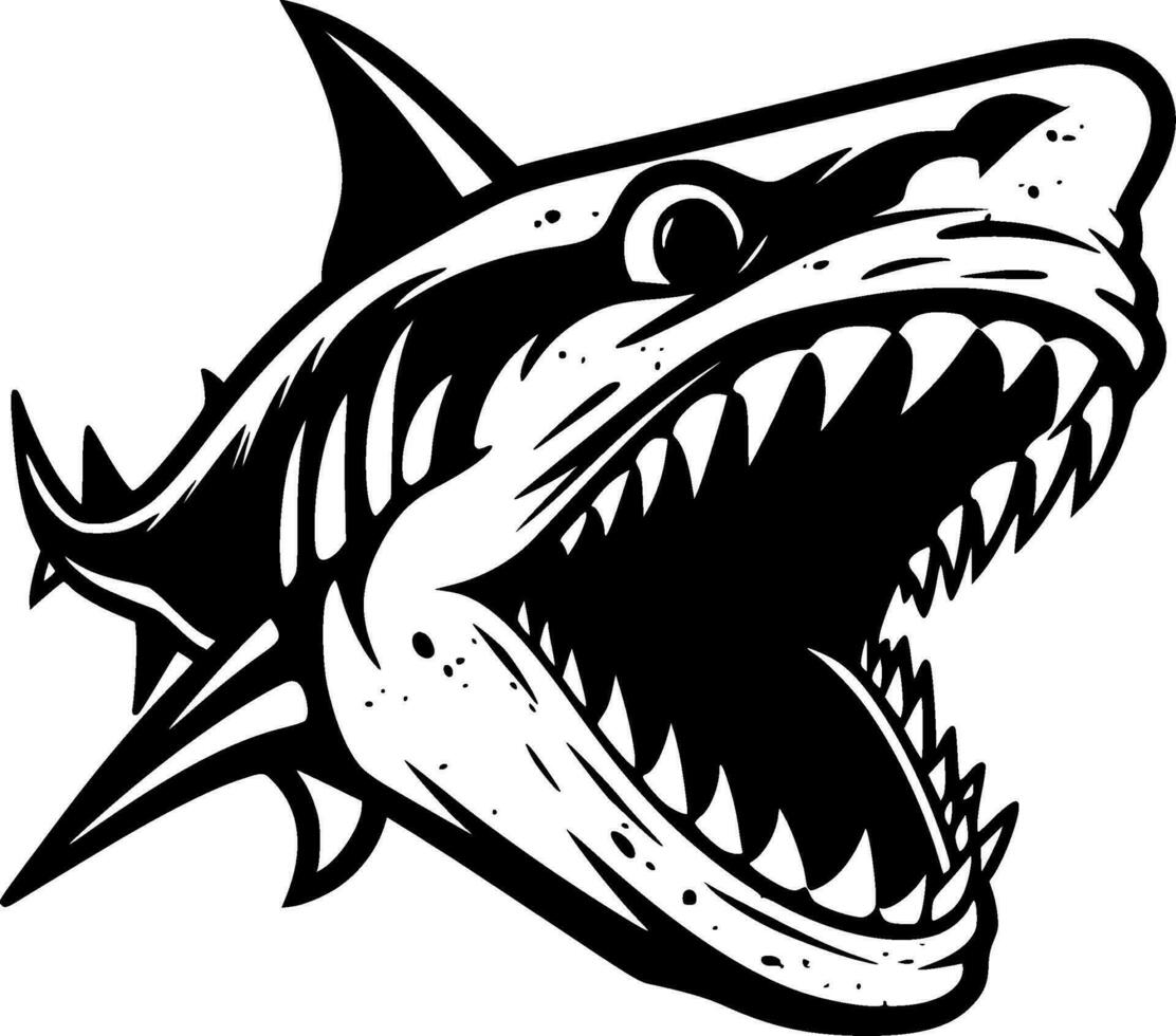 haj - hög kvalitet vektor logotyp - vektor illustration idealisk för t-shirt grafisk