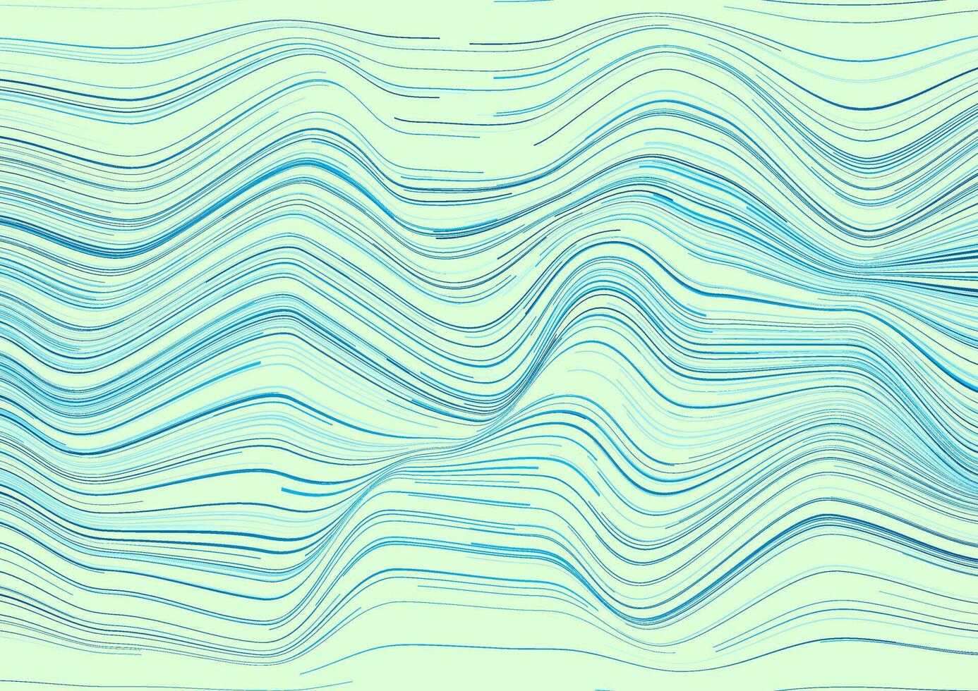 abstrakt Technik futuristisch Hintergrund mit Blau gebogen Linien vektor