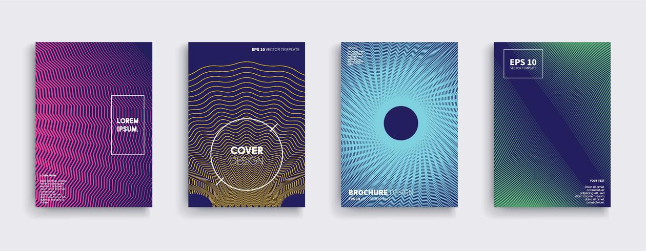 Minimale Vector-Cover-Designs. Zukünftige Plakatschablone. vektor