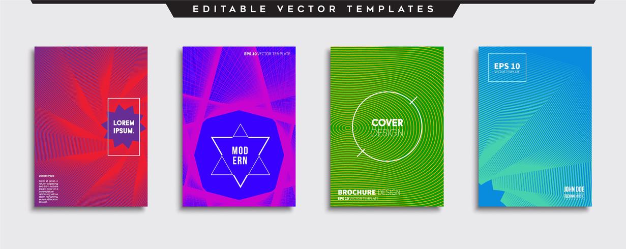 Minimale Vector-Cover-Designs. Zukünftige Plakatschablone. vektor