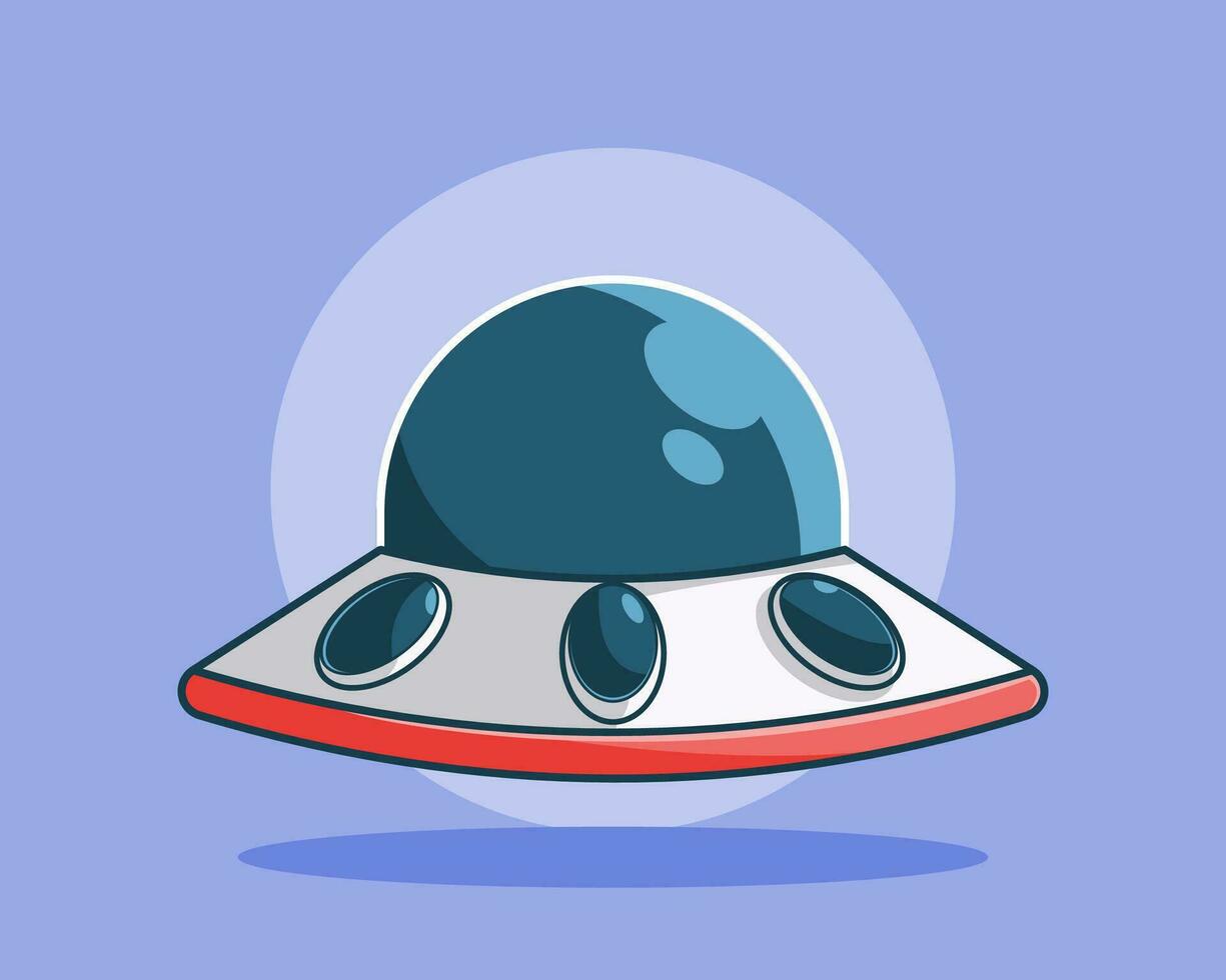 süß UFO Karton Illustration vektor