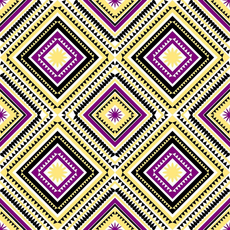 nahtlos geometrisch Muster. ethnisch Ornament. aztekisch Stil. Stammes- Motiv. Illustration zum Netz Design oder drucken. vektor