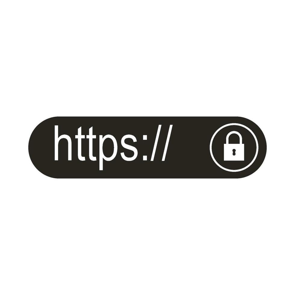 https Protokoll Symbol vektor