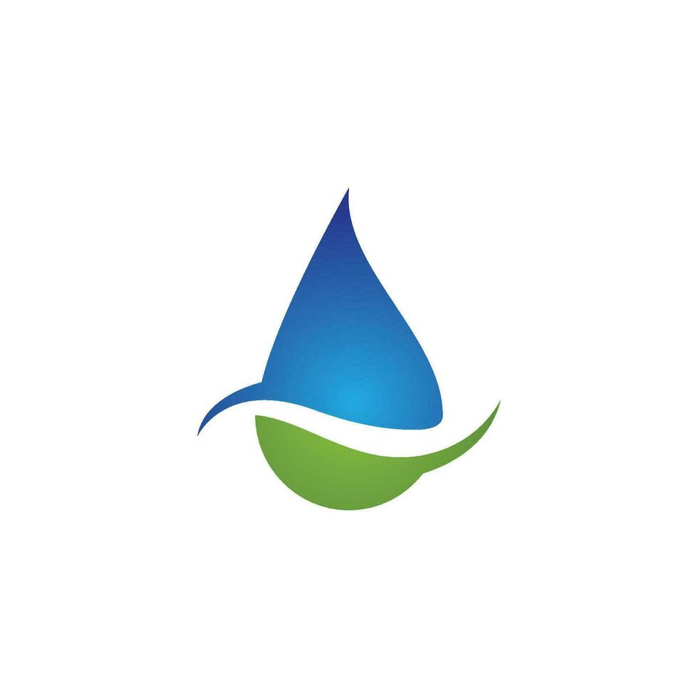 Wassertropfen-Logo-Vorlage vektor