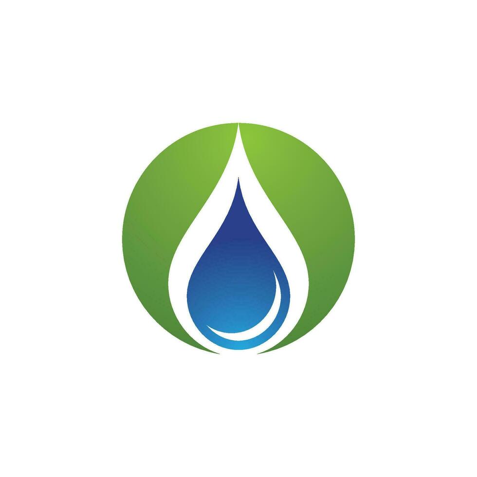 Wassertropfen-Logo-Vorlage vektor