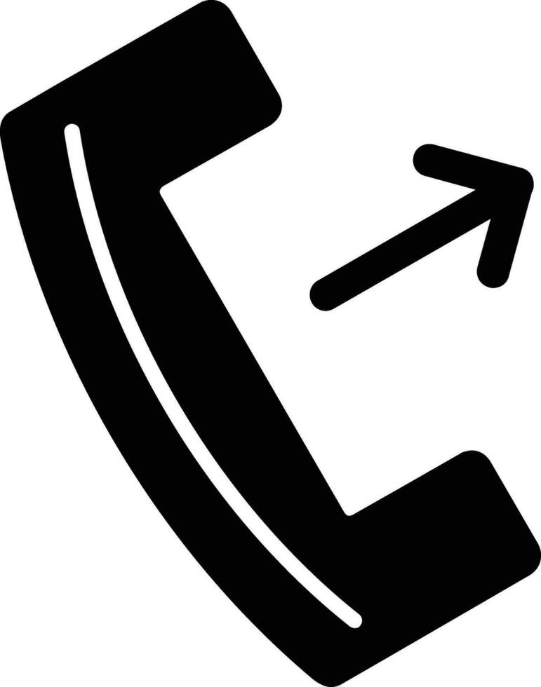 Telefon-Glyphe-Symbol vektor