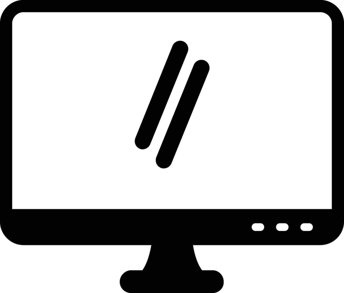 Computer-Glyphen-Symbol vektor