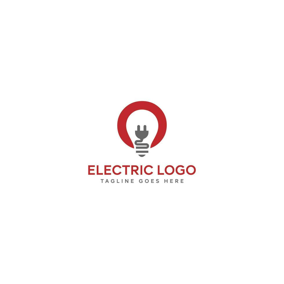 elektrisk logotyp formgivningsmall vektor