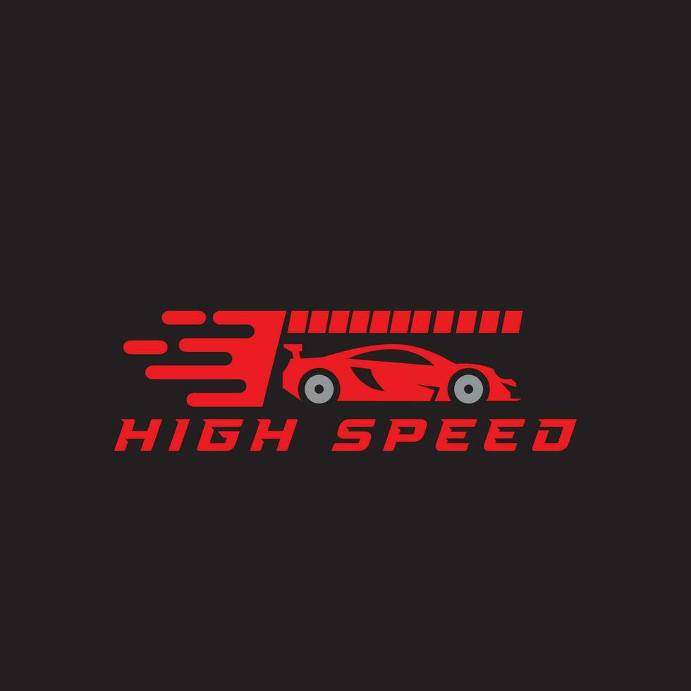 tävlings logotyp tävlings bil hastighet tävlings bil- vektor ikon symbol illustration minimalistisk design