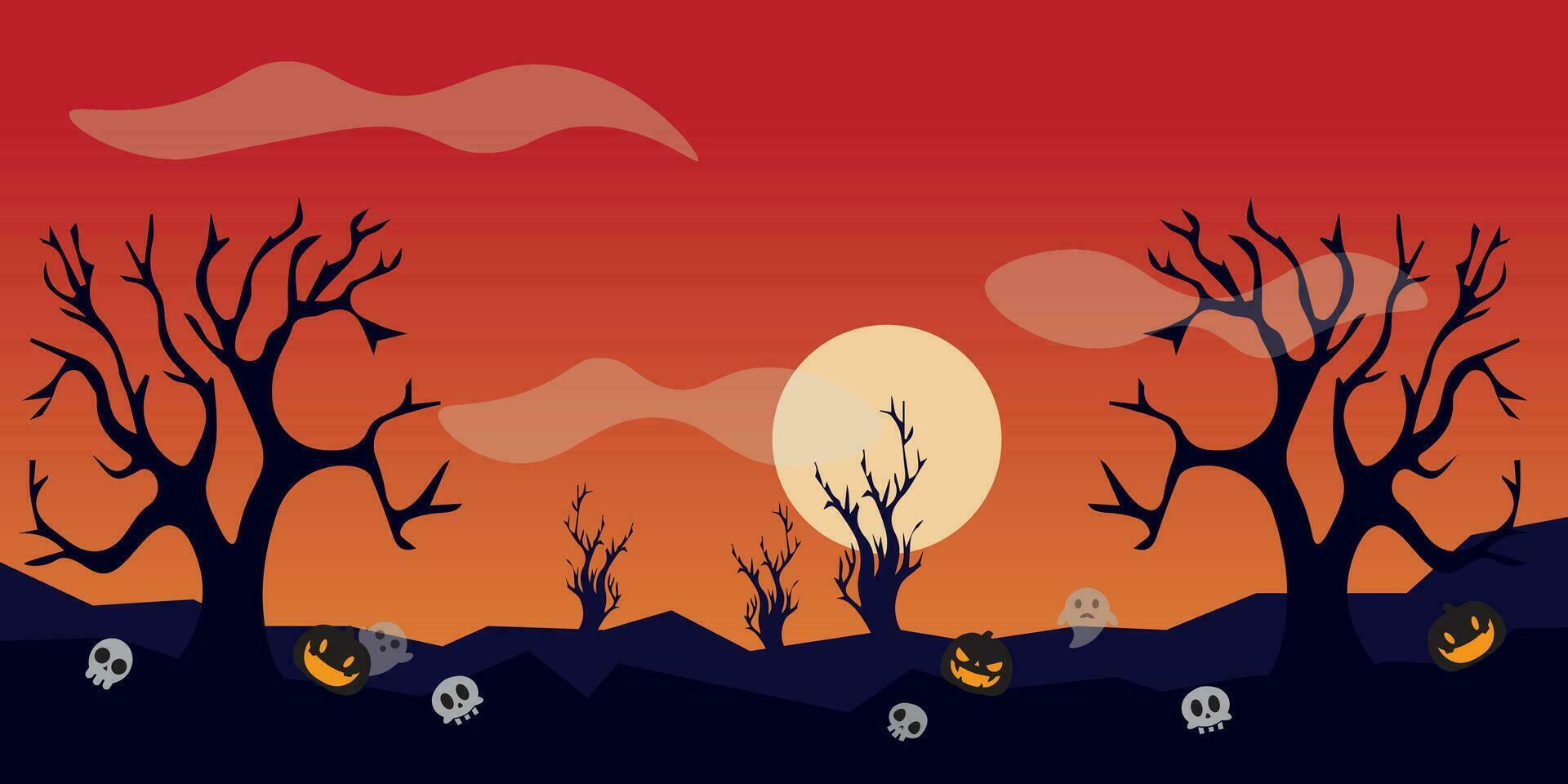 vektor bakgrund design med halloween tema