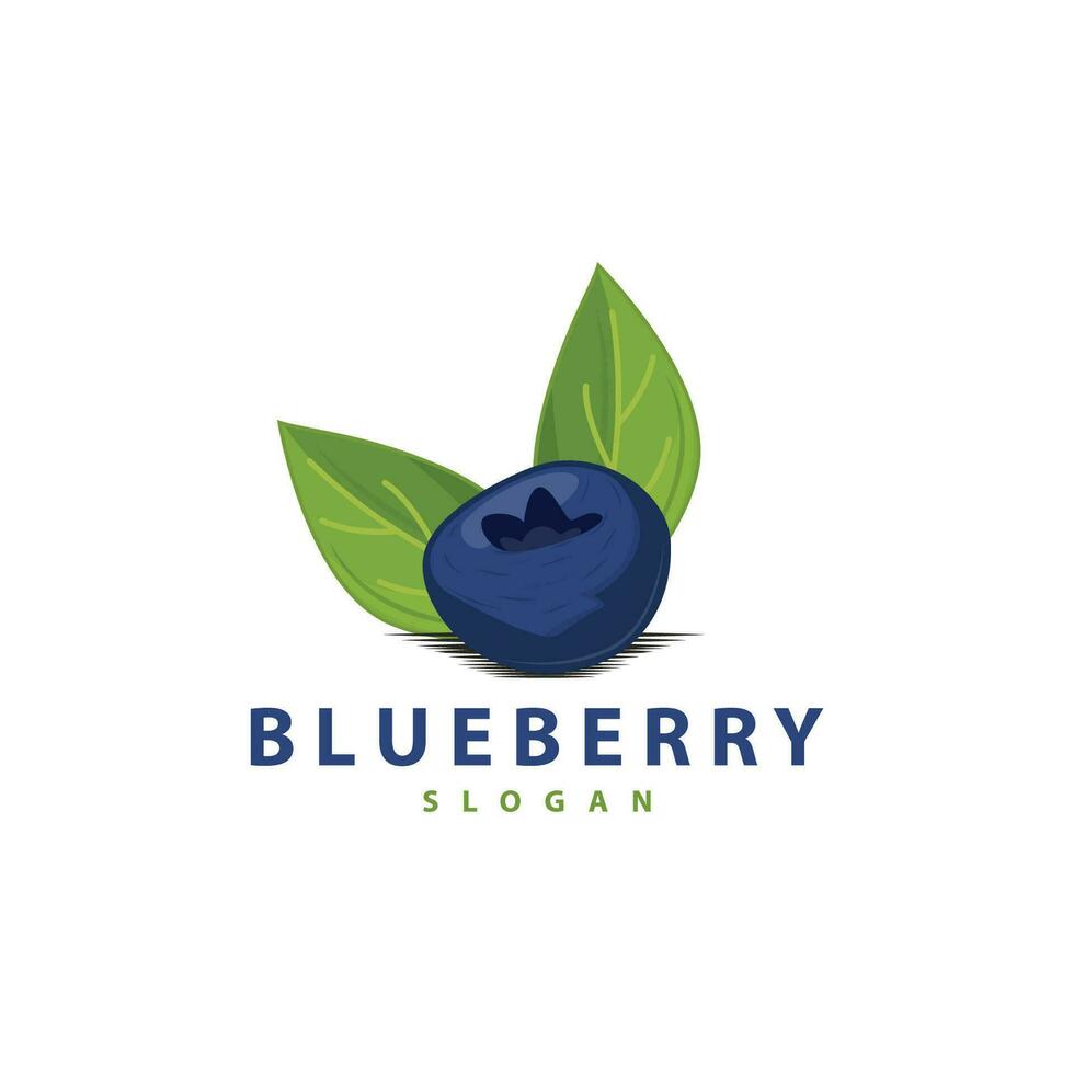 Blaubeere Logo, Garten Bauernhof frisch Obst Vektor, elegant einfach Design, Symbol Illustration Vorlage vektor