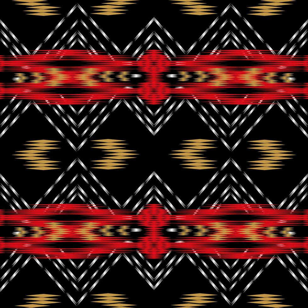 ikat sömlös mönster bakgrund traditionell mönster. ikat aztec stam- bakgrund. design för de skapande av detta mönster använder sig av ikat mönster. spridning i central Asien vektor
