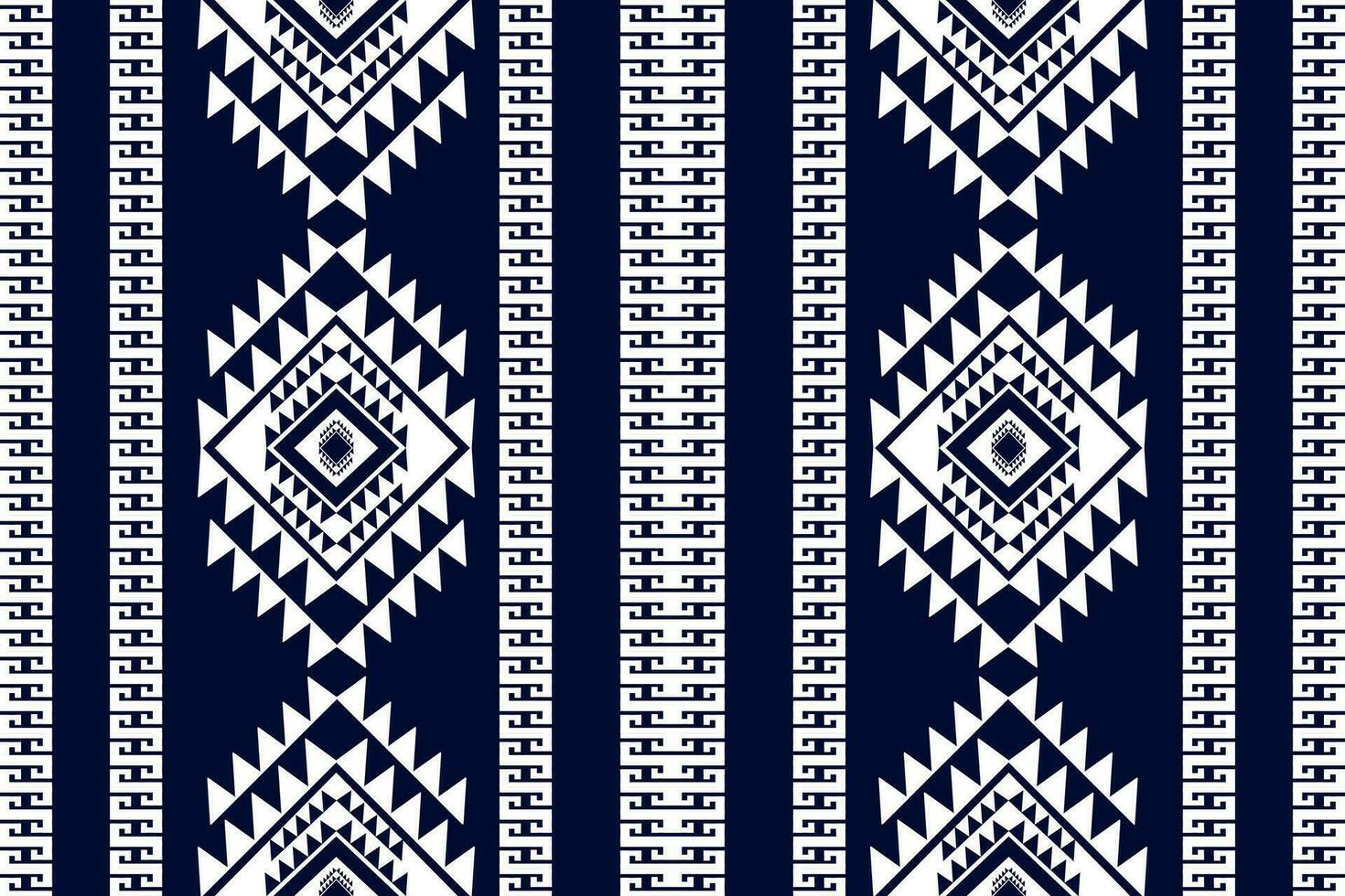 ethnische abstrakte ikat-kunst. nahtloses muster in stammes-, volksstickerei und mexikanischem stil. aztekischer geometrischer kunstornamentdruck.design für teppich, tapete, kleidung, verpackung, stoff, bezug, textil vektor