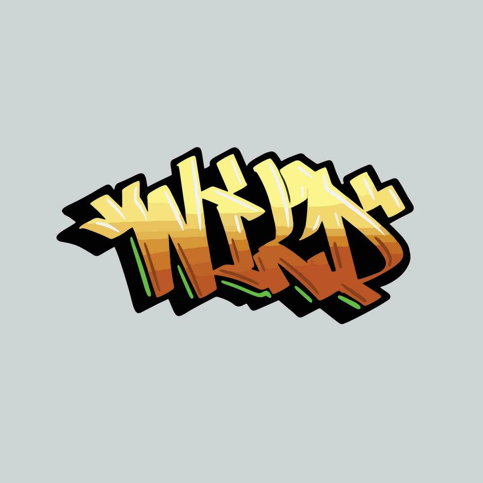 graffiti vektor märkning brev ord text gata konst mural