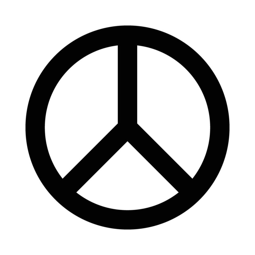 Frieden Vektor Glyphe Symbol zum persönlich und kommerziell verwenden.