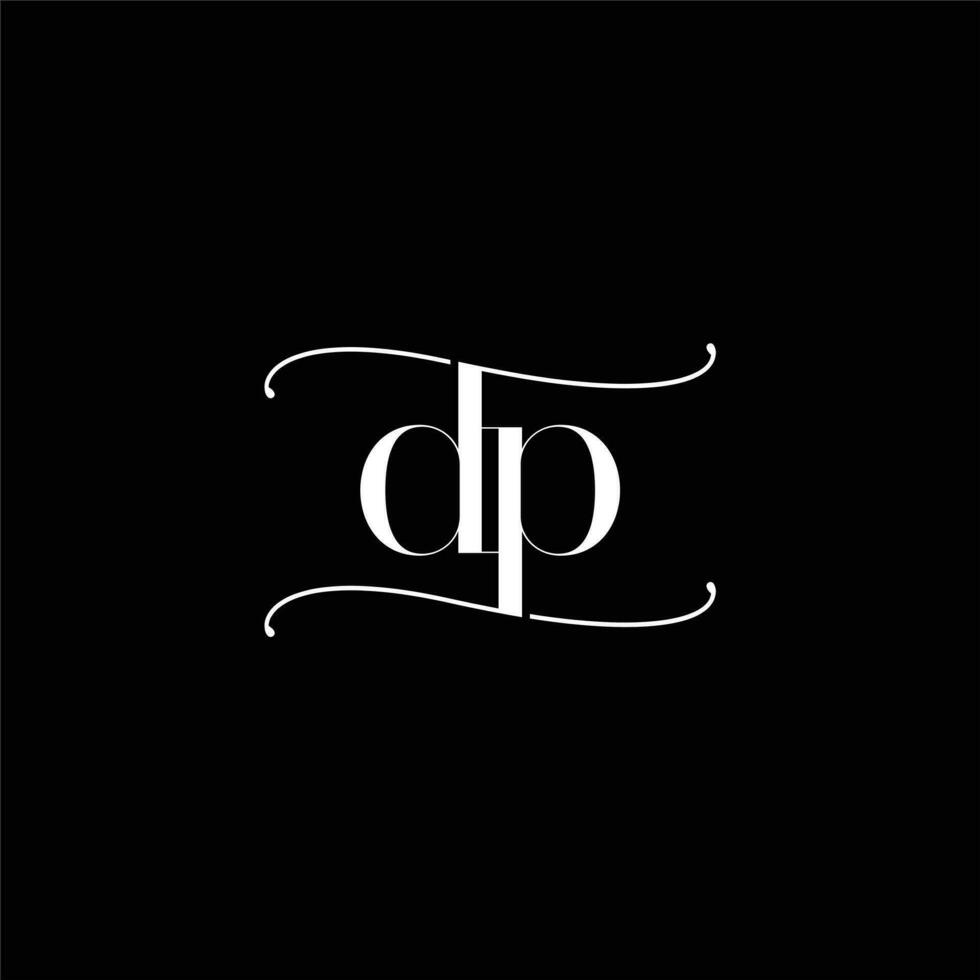 första dp pd brev logotyp design vektor mall. monogram och kreativ alfabet d p brev ikon illustration