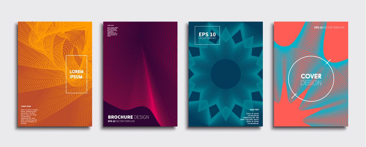 Minimale Vector-Cover-Designs. Zukünftige Plakatschablone. vektor