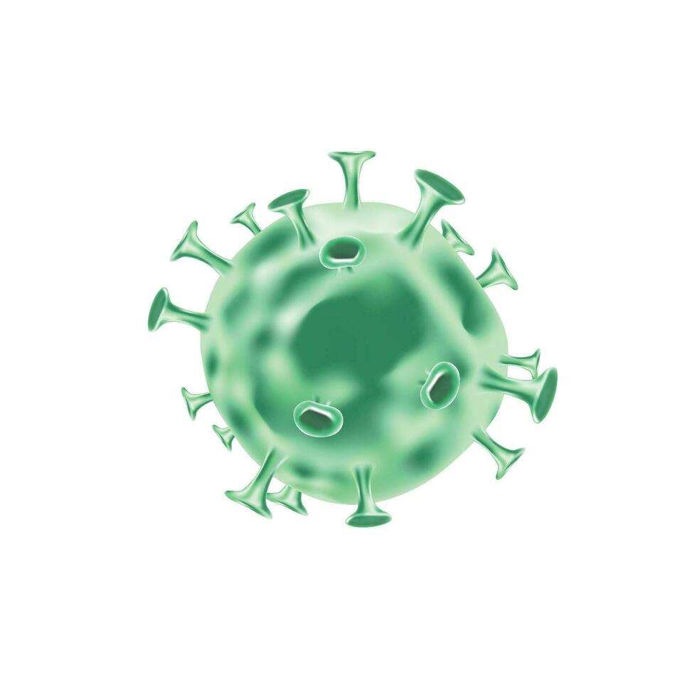 Vektor covid-19 Virus Zelle Biotechnologie Grün Grafik