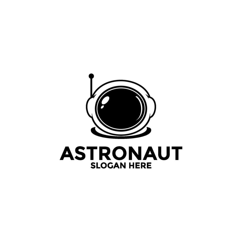 astronaut vektor logotyp ikon, illustration astronaut eller Plats logotyp design mall