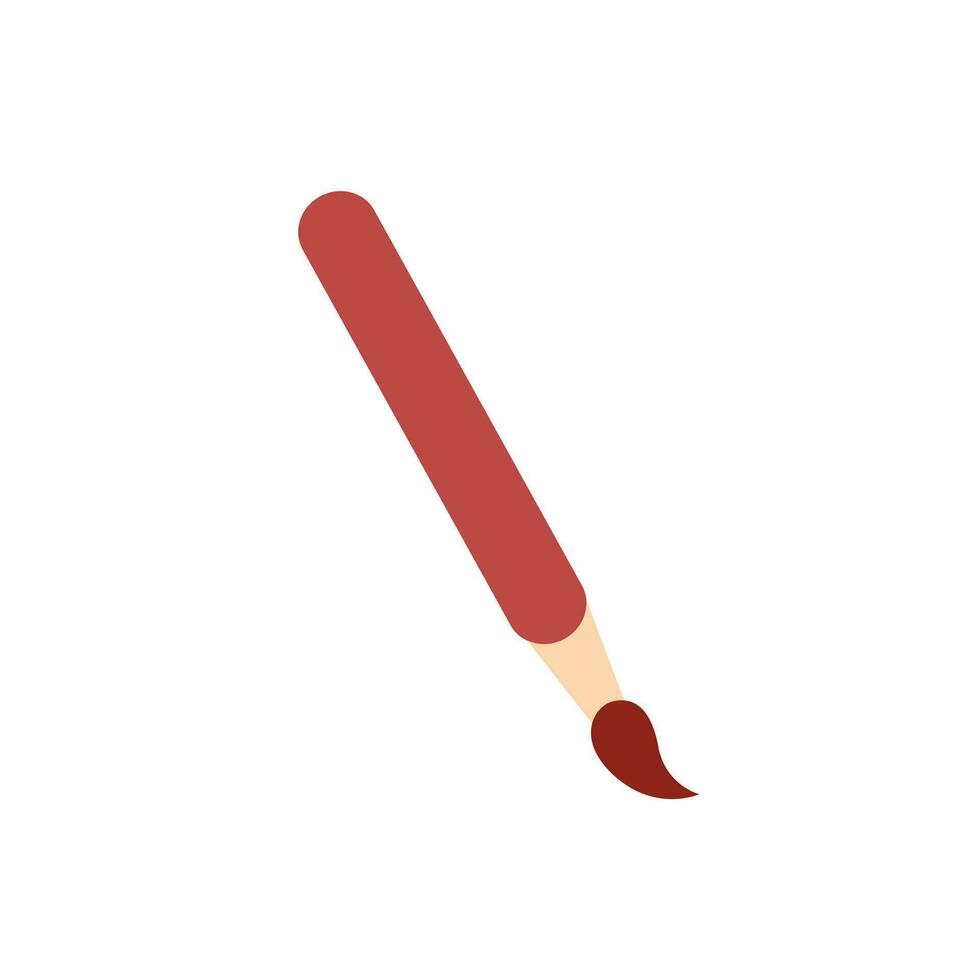 Vektor Farbe Bürste Vektor isoliert Symbol. Emoji Illustration. Bürste Vektor Emoticon