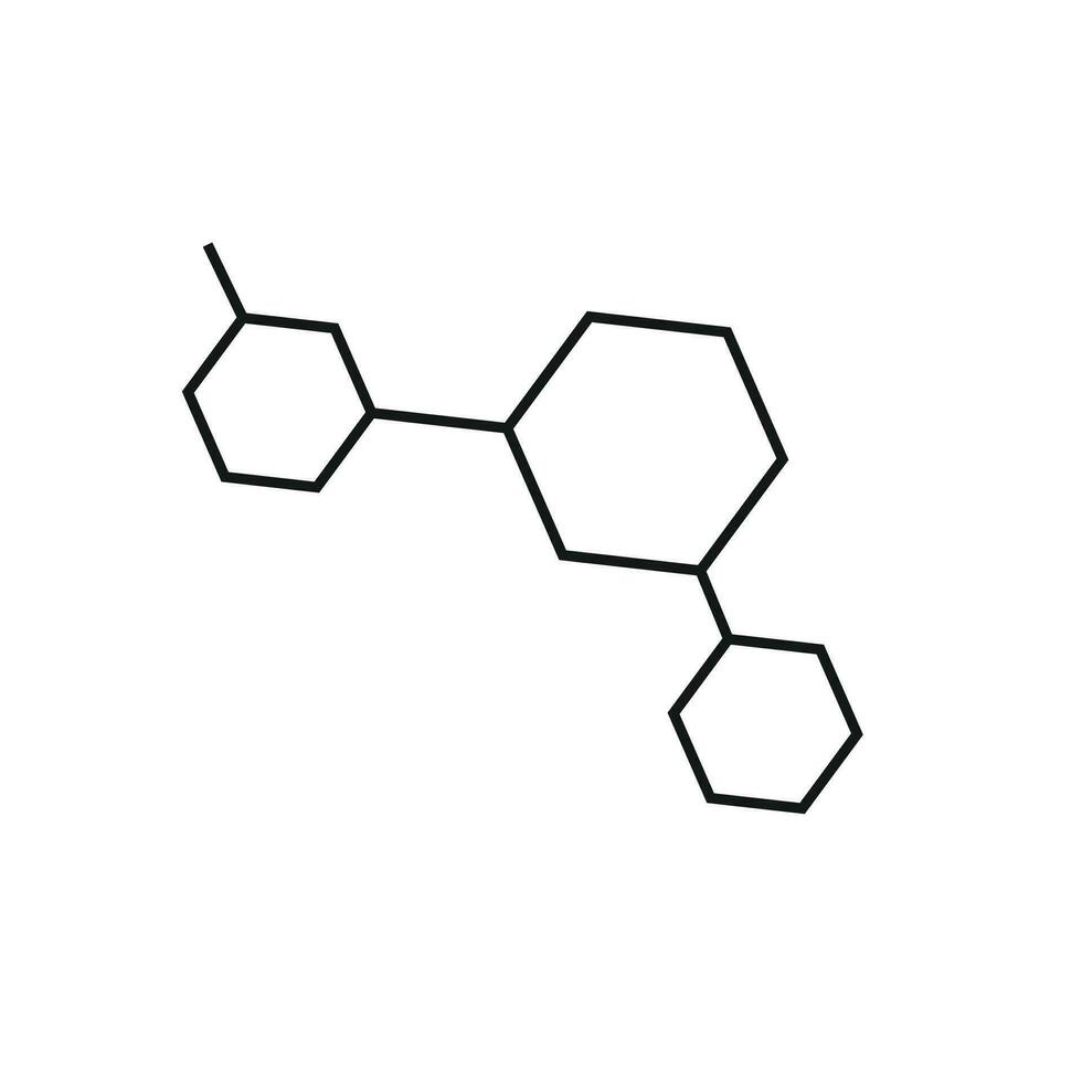 Vektor molekular Logo Symbol auf Weiß Hintergrund