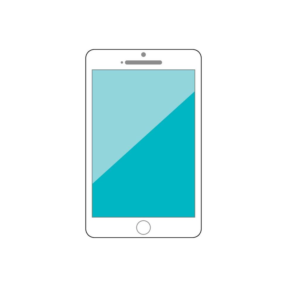 smartphone ikon isolerat på vit bakgrund. vektor