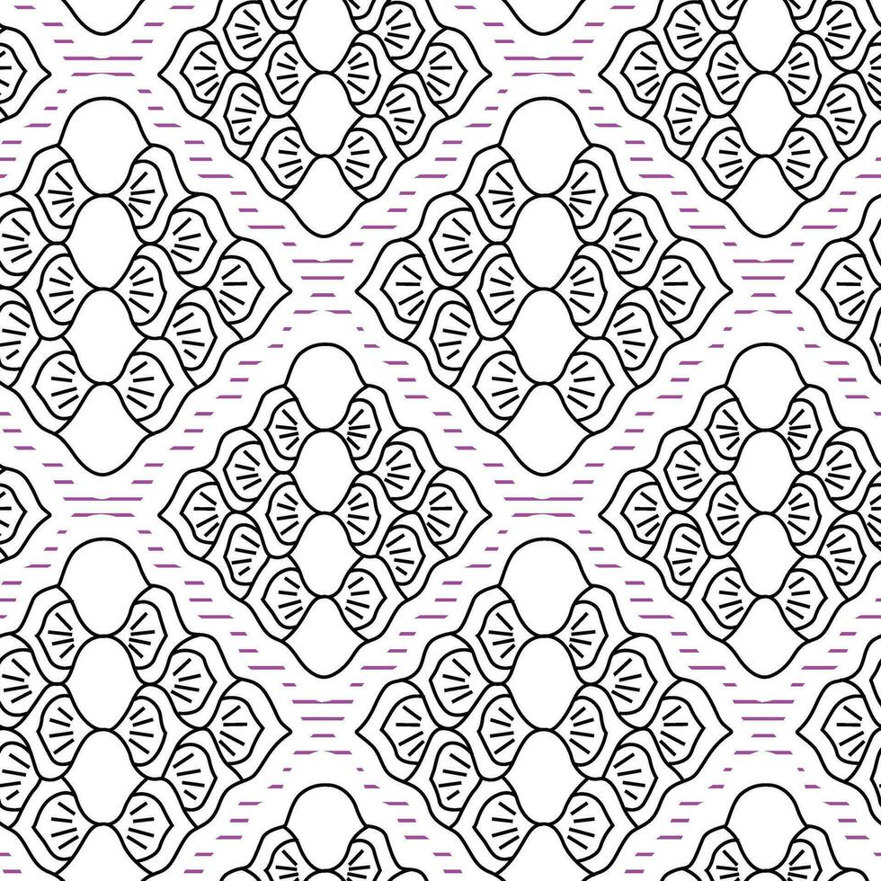 vektor sömlös mönster. modern eleganta textur. geometrisk randig prydnad. svartvit linjär flätor, plattor mönster.