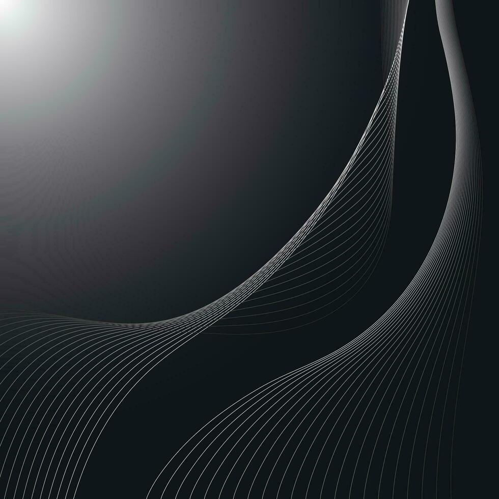 abstrakt Hintergrund mit Linien und Kurven vektor