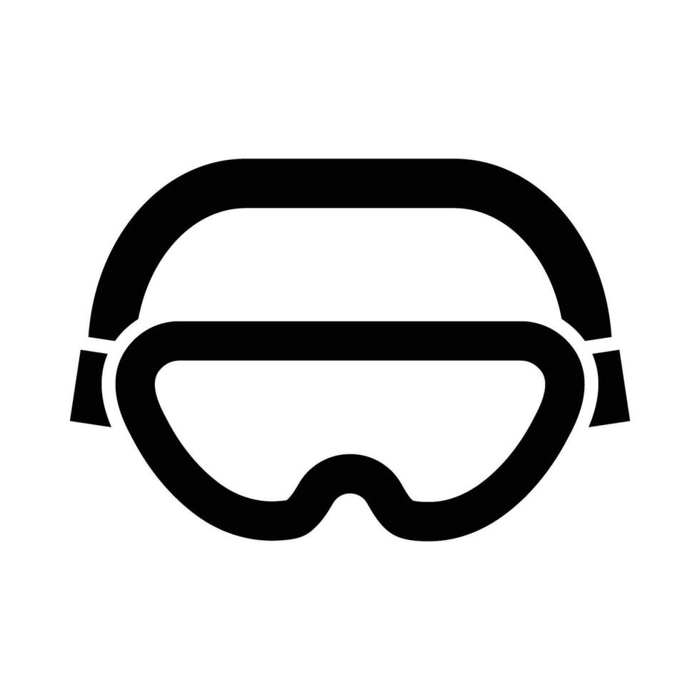 Sicherheit Goggle Vektor Glyphe Symbol zum persönlich und kommerziell verwenden.