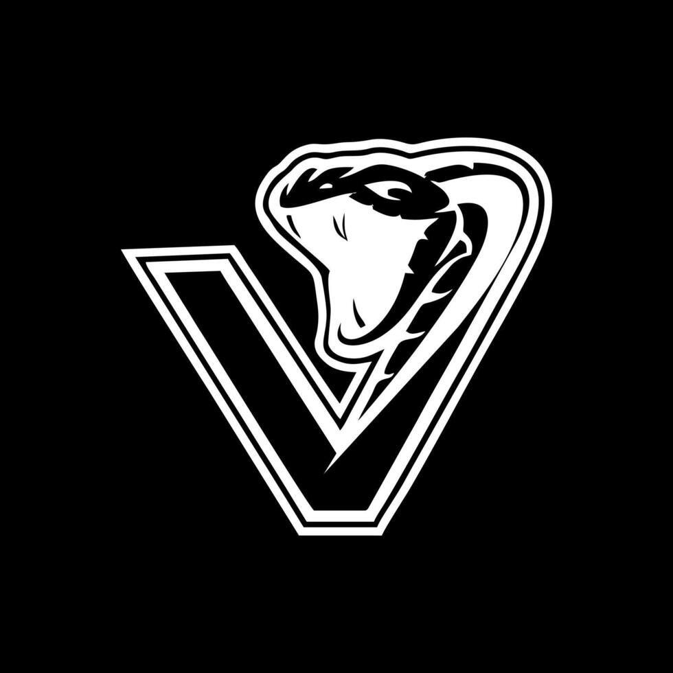 Viper Schlange Logo Vektor, Prämie, sauber, einfach, modern vektor