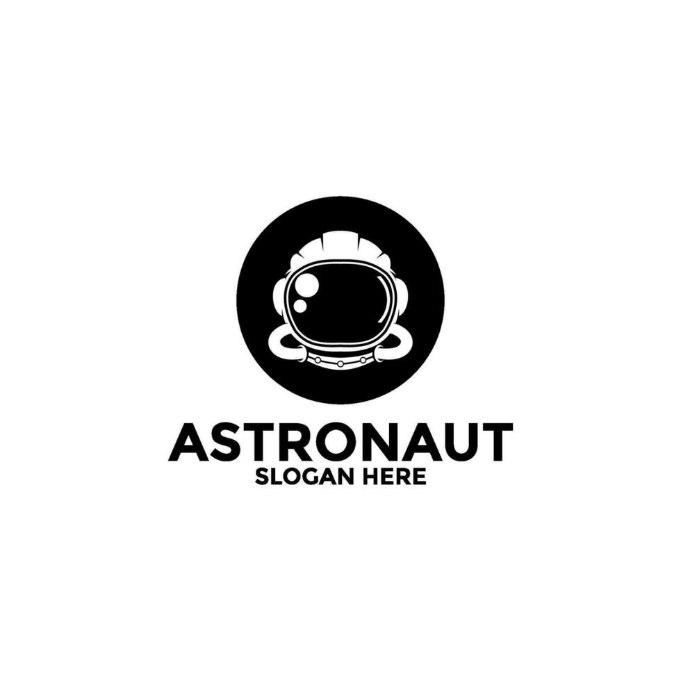 astronaut vektor logotyp ikon, illustration astronaut eller Plats logotyp design mall