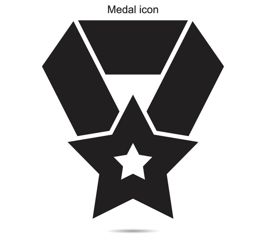 medalj ikon, vektor illustration.