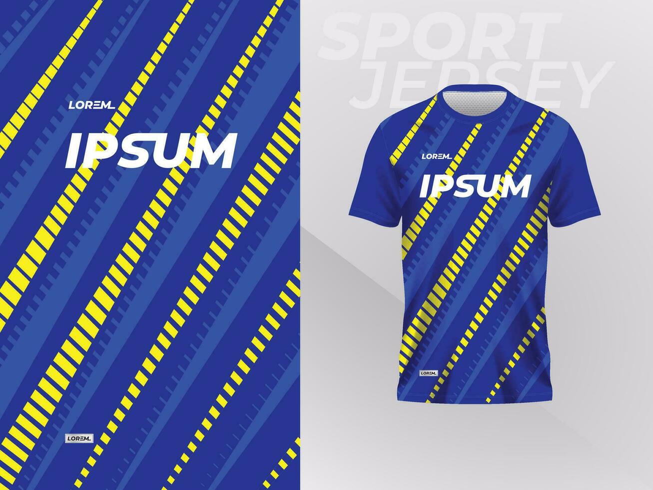 Blau Gelb Hemd Attrappe, Lehrmodell, Simulation Design Vorlage zum Sport Jersey vektor