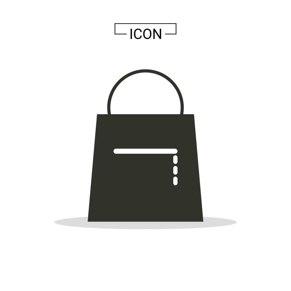handla väska ikon symbol grafisk tillflykt vektor