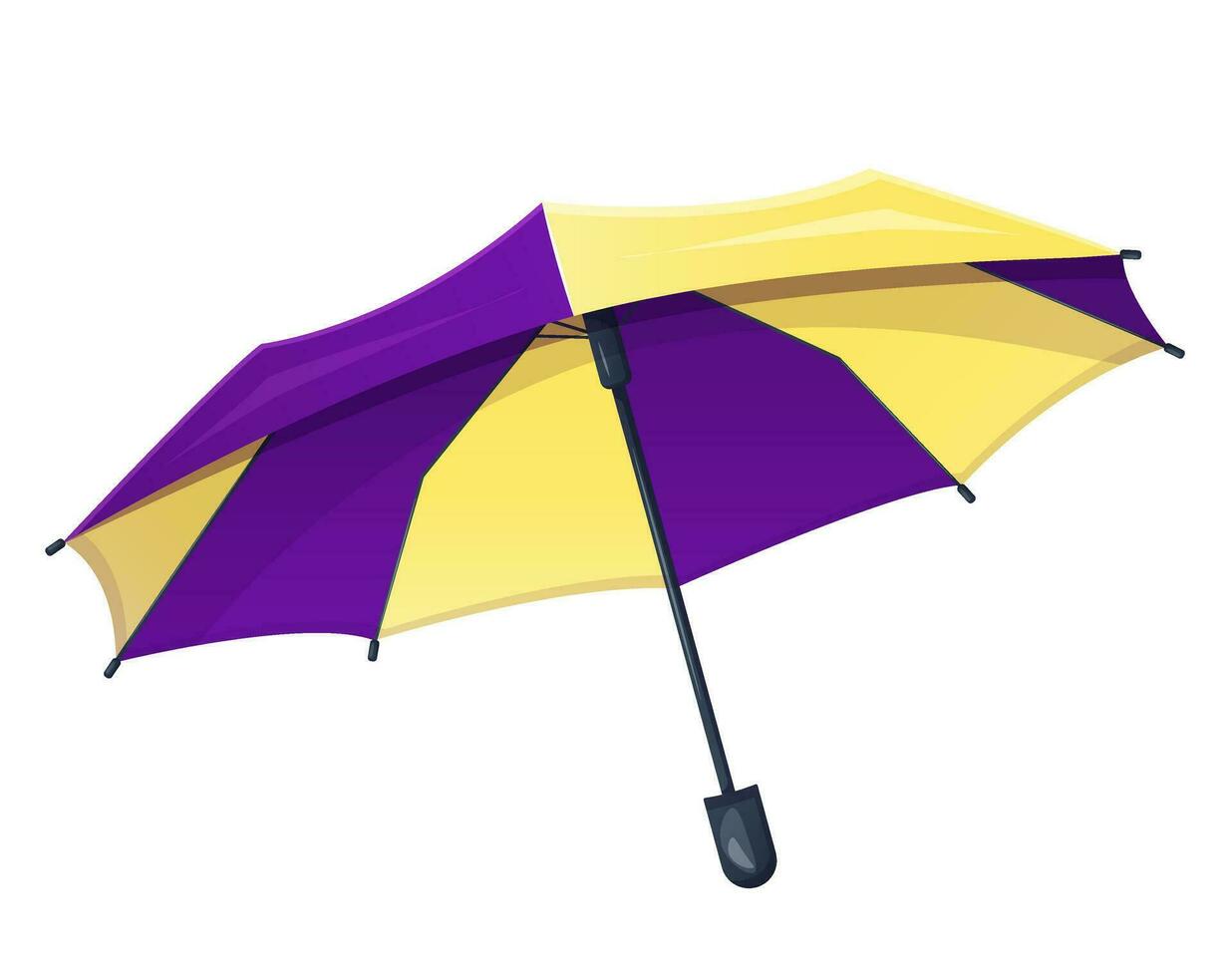 bunt Regenschirm isoliert auf Weiß Hintergrund vektor