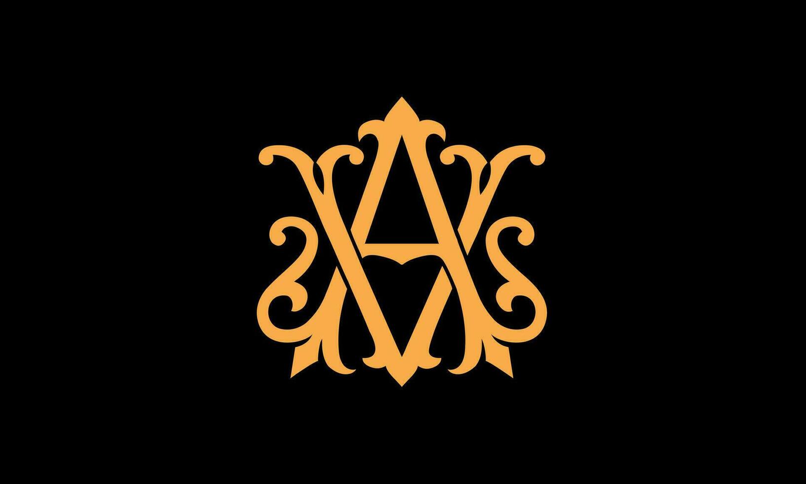 alfabet AV eller va brev abstrakt monogram vektor logotyp mall