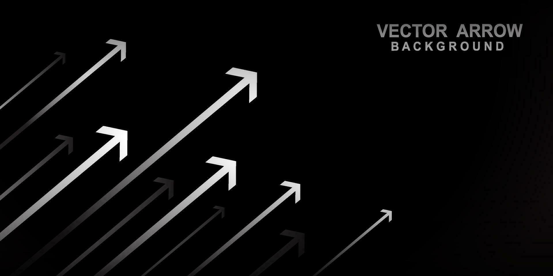 finanziell Pfeil Graph. Vektor Illustration eps 10.